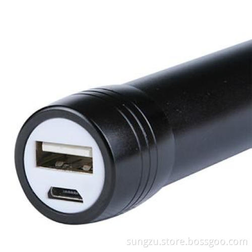 factory multi functions rechargeable power bank & flashlight